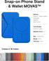 MOFT Magnetic Wallet Stand - Compatible with iPhone 16/15/14/13/12 Series, Sapphire