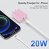 Phone Charger, 3 Pack 20W PD USB C Wall Fast Charger Adapter with 3 Pack 6FT Type C Cable