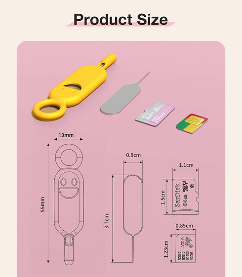 6 (6 SIM Card Holder Contains Removal Openning Tool Tray Eject Pins Pcs Needle Opener Ejector Compatible with All