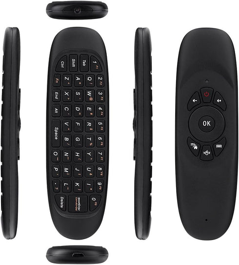 Smart Remote Replacement, Fly Air Mouse Multifunctional Remote with Mini Wireless Keyboard for KODI Android Box