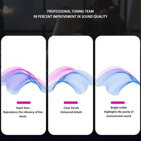 Dpofirs Wireless Earbuds, Heart Shaped Bluetooth Headphones, HiFi Stereo Earphones, Rechargeable Waterproof for Working