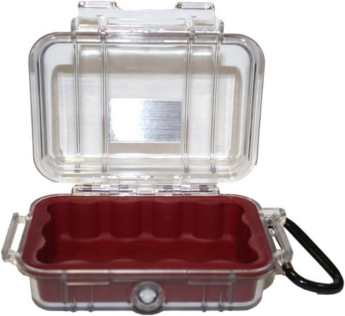 Pelican 1010 Micro Case - Red/Clear (1010-028-100)