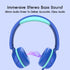 Kids Headphones, V1 Wired Stereo Foldable Tangle-Free 3.5mm Adjustable On-Ear Headphones for Kids,