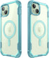 i-Blason Ares Case for iPhone 15/14/13 (6.1'') - Rugged Clear Bumper, Built-in Screen Protector, MagSafe Compatible