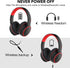 RORSOU B10 Bluetooth Headphones - Lightweight Over Ear, 50H Playtime, Wireless Stereo Bass, Mic, Volume Control, Black.