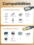 AINOPE 10FT USB 3.0 Extension Cable, Male to Female, High Data Transfer for Webcam, Keyboard, Flash Drive, Printer.