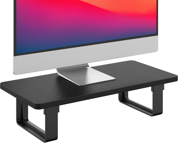 Monitor Stand Riser with 50 LB Capacity, Stable Wood Computer Monitor Stand