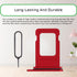 for iPhone 11 Red SIM Card Tray Holder Replacement, Single SIM Version with Waterproof Rubber Ring Repair Kit