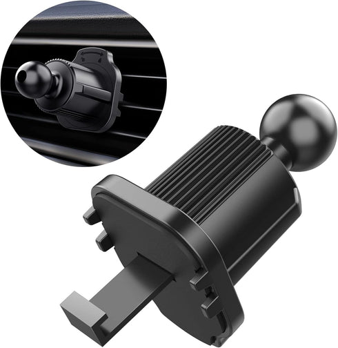 1Pc Black Universal Air Vent Clip For Car Mount Cellphone Holder Vent Grip Joint Dia-17mm For Most Bracket Air Vent Clip For Car Mount Holder Joint Cell Phone Automobile Cradles,Automobile Accessorie