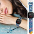 Stitch Holiday Pink Couple Bands - Compatible with Fitbit Sense/Sense 2/Versa 3/Versa 4 Soft Sport Strap