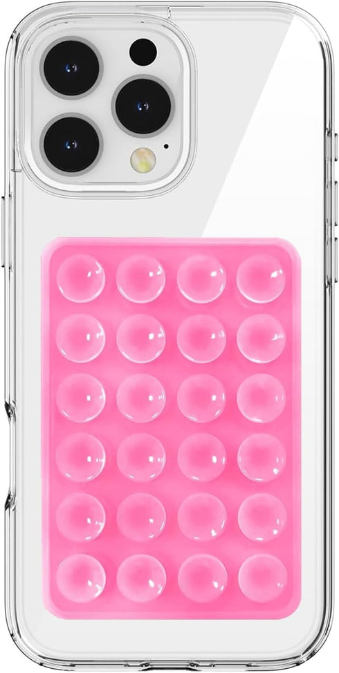 PKYAA Silicone Suction Phone Case Mount, Silicon Adhesive Phone Accessory for Smartphones, Hands-Free