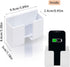 2 Pcs Wall Mount Phone Holder - 3M Adhesive Phone Stand with Data Cable Receiving Hole for Bedroom, Kitchen, Office