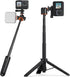 VRIG 21.5" Selfie Stick Tripod for Go Pro with Cold Shoe Mount, 360