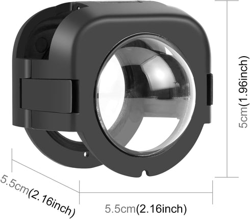 PULUZ Protective Lens Cover for Insta360 X4, Optical Glass Material Premium Lens Guard, Anti Fog, Waterproof for
