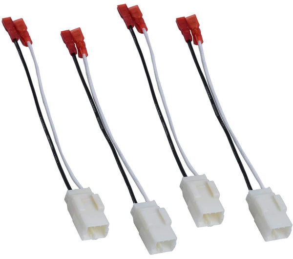72-6514 Wire Cable Wiring Harness for Chrysler Dodge Vehicles Speakers Adapter Connector Adaptor Plug (2 X Pairs, 4