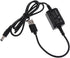 Bottone DC5.5x2.1mm 5V 12V, 3A, USB to Power Regulator Charging Cable, to Indoor Use, Compatible with Laptop, Power