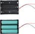 18650 Battery Holder - 6 Pcs 3 18650 Black Battery Box with Wires for DIY Electronic Circuit Projects