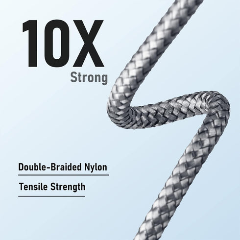 ohbox 6FT USB C to Lightning Cable 2-Pack, MFi Certified Fast Charger for iPhone 14, 13, 12, 11 Pro Max, iPad & More.