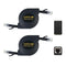 6.6FT CAT6 Retractable Ethernet Cable with RJ45 Connector Port - High-Speed RJ45