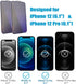 iPhone 12 / 12 Pro Privacy Screen Protector 2 Pack, 9H Hardness, Scratch Resistant, Shatter-Proof, Full Coverage.