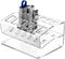 USB Flash Drive Holder Stand, Acrylic Storage Organizer for up to 12 USB Memory Sticks - Clear