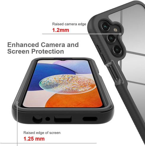Compatible with Samsung Galaxy A15 5G Case Cover,Phone Case with Screen Protector Compatible with Samsung SM-A156B/DS Galaxy A15 5G / SM-A156P/DSN SM-A156M SM-A156E Case Blue