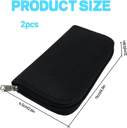 IVICOO 22 18 4 22 2 Pack) SD Card Holder Case,Micro SD Card Holder,Portable Memory Card Case for SD and CF (Black /