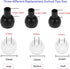 36 Pieces Small Earbud Tips Soft and Comfortable Silicone Earbud Tips Ear Bud Replacement Pieces Silicone Fit Most in-Ear Headphones,Inner Hole 3.8mm -5.5mm,Small White Replacement Eartips