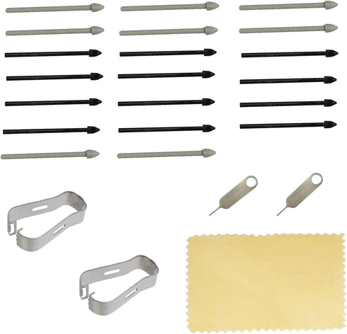 (20pcs Pack) Tab S7 S Pen Nibs Replacement Stylus Tips for Samsung Galaxy Tab S7, S7 Plus (Black/Gray)