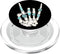 PopSockets PopGrip for MagSafe - Western Rock On Skeleton American Rodeo Cowboy Fun Gifts