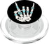 PopSockets PopGrip for MagSafe - Western Rock On Skeleton American Rodeo Cowboy Fun Gifts