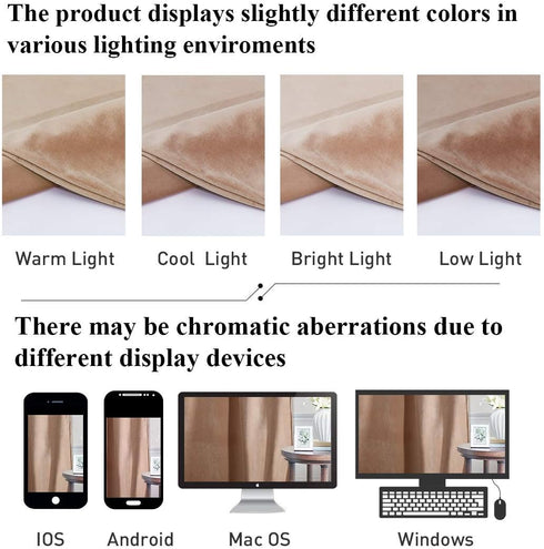 72 inches W52 L72, 2 StangH Beige Blush Velvet Curtains Length- Soft Thick Drapes Light Blocking for Kitchen, Vintage