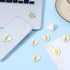 Vin Beauty 8 Pcs Cell Phone Finger Ring, Metal Phone Charm Rings Cute Cell Phones Accessories Finger Grip Sticky Metal