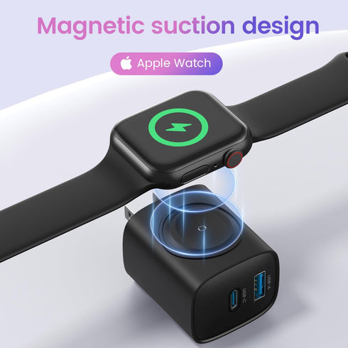 20W Fast Charging Block for Apple Watch Charger, 3 in 1 PD USB C Wall Charger for iWatch Ultra/9/8/7/6, iPhone