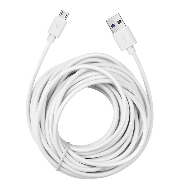 Smays 26 ft Micro-USB Extension Cable Replacement for Security Cameras (Kasa, Blink