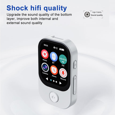 Aoresac MP3 2.01 Inch (32GB) Portable Player with Touchscreen Metal Frame Built in Camera, Full Touch Screen, Hi Fi