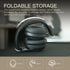 iKF T1 Wireless Headphones - Call Noise Cancelling Bluetooth Headset with 50 Hours Using Time, Compatible iOS/Android,