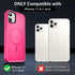 MOCCA iPhone 11 Case - Slim Shockproof, Hot Pink, Compatible with MagSafe, Includes Glass Screen & Camera Lens