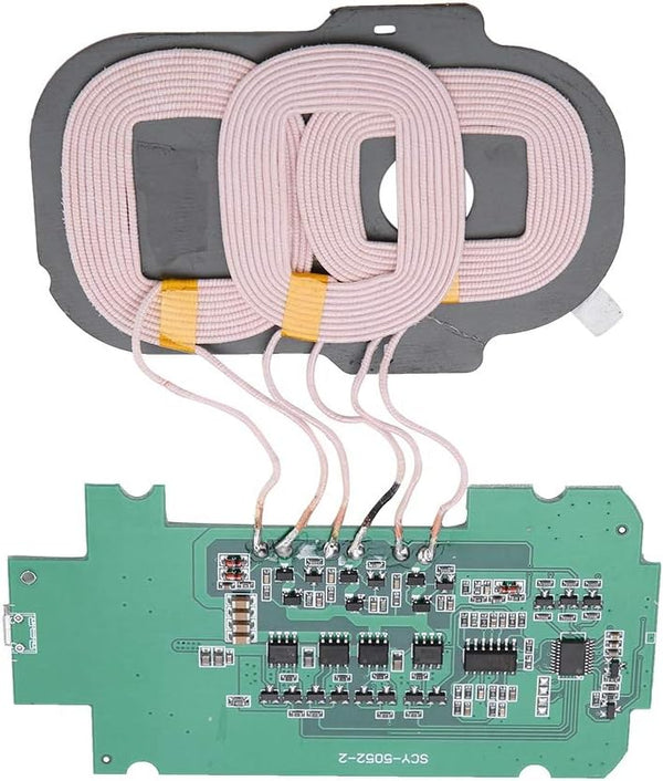 Wireless Charger Transmitter Module, 5V 2A DIY 3 Coils Wireless Charging Module for All Qi Standard Phones