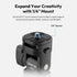 LA04 1/4 180 6.6lb/3kg ULANZI Light Stand Mount Adapter with Screw, Quick Release Mounting Plate for Camera Monitor