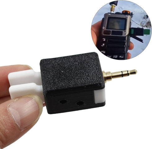 Kikumi UVK5 UVK6 CW Morse Code Key, Double Vane Automatic Key with Adjustable Finger Force for Quansheng Intercom, CEC
