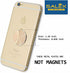 Cell Phone Metal Plates for Magnetic Car Mount, 4 Pack Replacement Set of Cute Gold Round Metal Discs for Magnetic