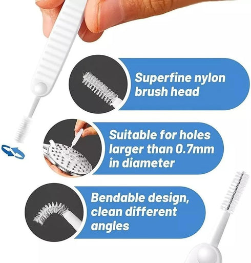 Phone Mini Cleaning Brush Kit, Anti-Clogging Nylon Cleaner for Phone Speaker and Receiver, Multifunctional Cleaning