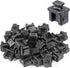 Pack of 30 SFP Silicone Protectors, Cap Port Cover Anti Dust, 14mmx12mmx17mm Black