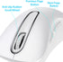 memzuoix 2.4G Wireless Mouse, 1200 DPI Computer Mouse with USB Receiver, Portable Cordless Mouse for Laptop, PC, 5
