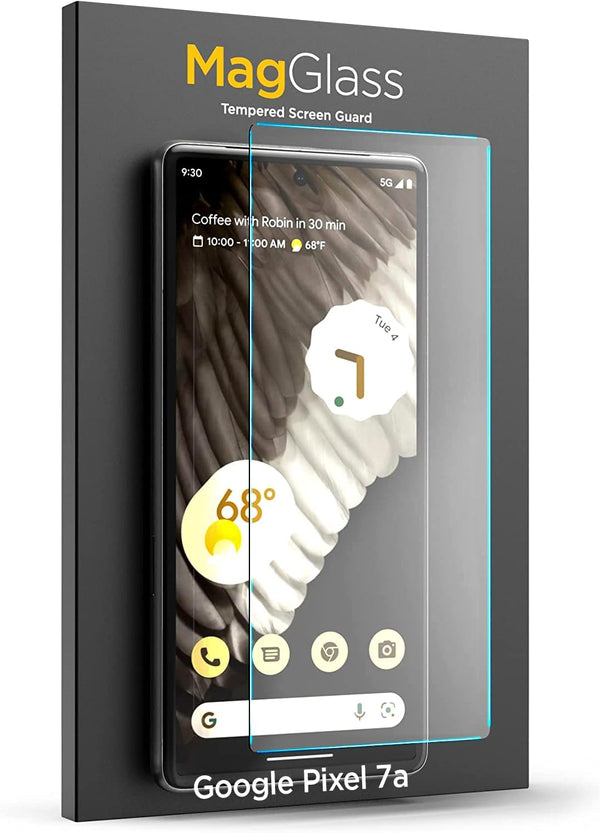 Magglass Matte Finish Screen Protector for Google Pixel 7A - Anti Glare Tempered Glass, Resists Oil & Fingerprints.
