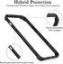 New Aluminum Frame Metal Bumper Case for iPhone 13 Pro Max, Slim Hard Cover with Soft Inner Bumper, Raised Edge