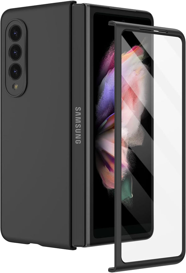 Ruky for Galaxy Z Fold 3 Full Body Case - Built-in Screen Protector, Hard PC Ultra-Thin Anti-Scratches Shockproof