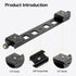 koolehaoda 300mm Lengthened Quick Release Plate Clamp Rail, Nodal Slide Bracket Mount Adapter, Compatible Arca Swiss