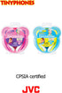 JVC Kids Headphones, Volume Limiter, Kid Safe, Length Adjustable, Toddler Headphones, Fun Stickers Included (HAKD7Y